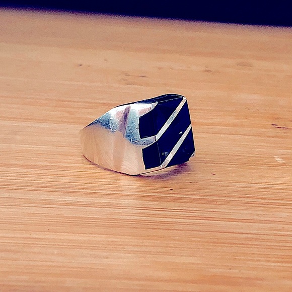 MEXICO Jewelry - $62 Designer Estate Sterling Silver Ring Size 9 Marked TE-83MEXICO